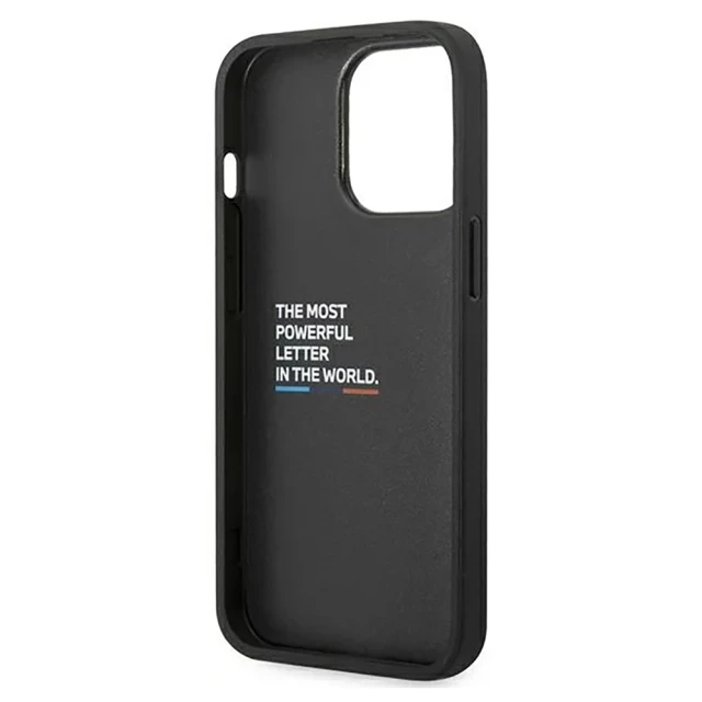 Чохол BMW для iPhone 14 Pro Max Leather Carbon Black (BMHCP14X22NBCK)