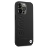 Чохол BMW для iPhone 14 Pro Max Leather Stamp Black (BMHCP14XSLLBK)