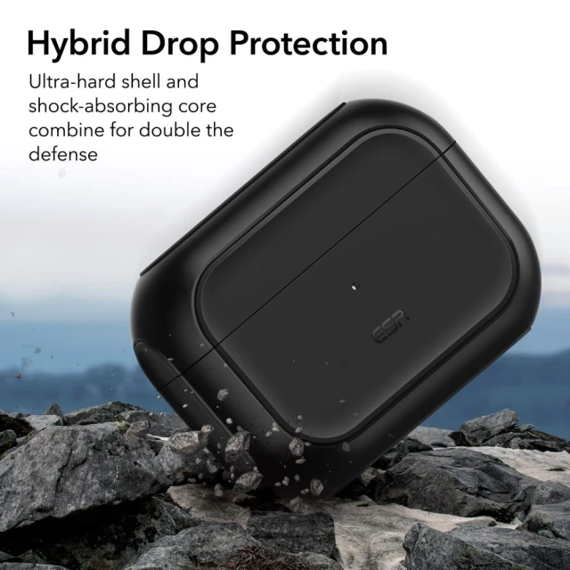Чохол ESR Orbit Halolock для AirPods Pro 1 | 2 Black with MagSafe (4894240171646)