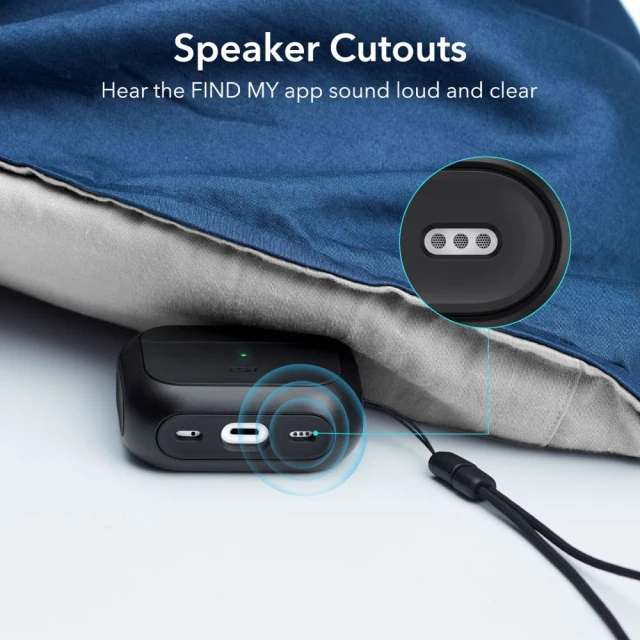 Чохол ESR Orbit Halolock для AirPods Pro 1 | 2 Black with MagSafe (4894240171646)