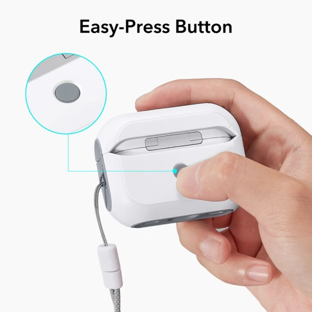 Чохол ESR Orbit Halolock для AirPods Pro 1 | 2 White with MagSafe (4894240171653)