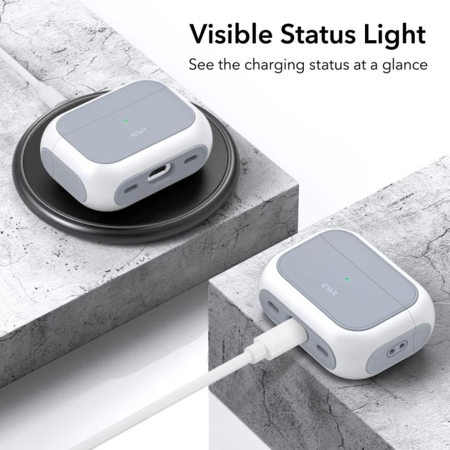 Чохол ESR Orbit Halolock для AirPods Pro 1 | 2 White with MagSafe (4894240171653)