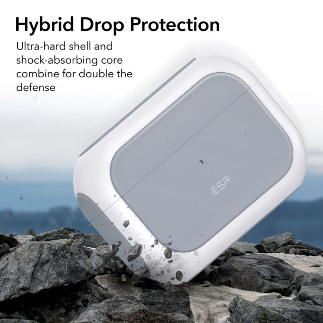 Чохол ESR Orbit Halolock для AirPods Pro 1 | 2 White with MagSafe (4894240171653)