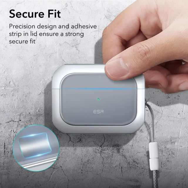 Чохол ESR Orbit Halolock для AirPods Pro 1 | 2 White with MagSafe (4894240171653)