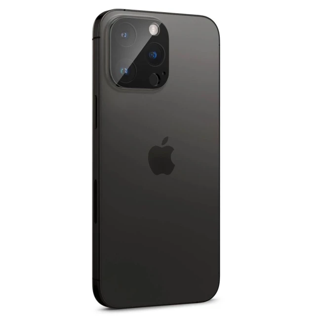 Защитное стекло Spigen для камеры iPhone 14 Pro | 14 Pro Max Optik.tR Camera Protector (2 pack) Black (AGL05273)