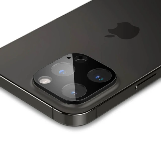Защитное стекло Spigen для камеры iPhone 14 Pro | 14 Pro Max Optik.tR Camera Protector (2 pack) Black (AGL05273)
