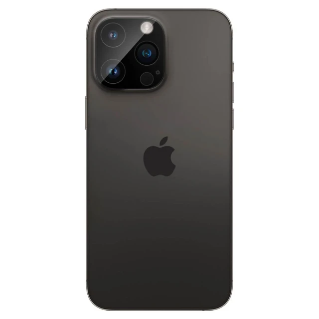 Защитное стекло Spigen для камеры iPhone 14 Pro | 14 Pro Max Optik.tR Camera Protector (2 pack) Black (AGL05273)