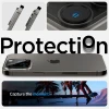 Защитное стекло Spigen для камеры iPhone 14 Pro | 14 Pro Max Optik.tR Camera Protector (2 pack) Black (AGL05273)