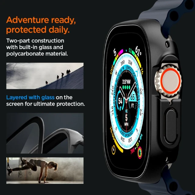 Чохол Spigen Thin Fit 360 для Apple Watch Ultra 49 mm Black (ACS05558)