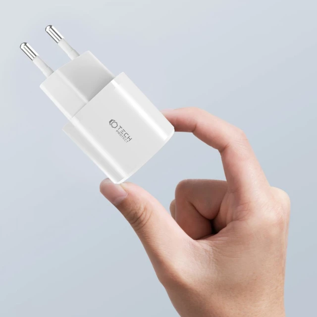 Сетевое зарядное устройство Tech-Protect Mini 20W USB-C | USB-A Black (9490713927373)