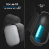 Чохол для навушників Spigen Urban Fit для AirPods Pro 1 | 2 Black (ACS05483)