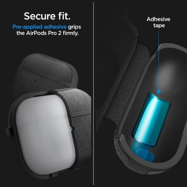 Чохол для навушників Spigen Urban Fit для AirPods Pro 1 | 2 Black (ACS05483)