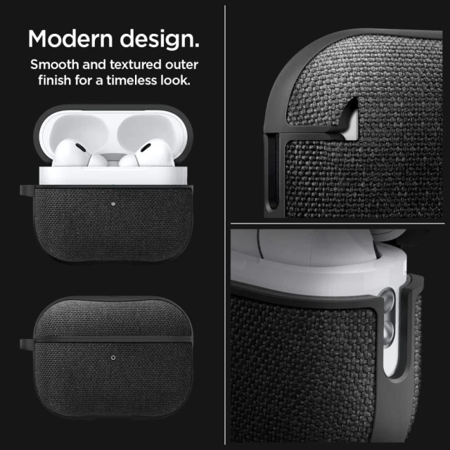 Чохол для навушників Spigen Urban Fit для AirPods Pro 1 | 2 Black (ACS05483)