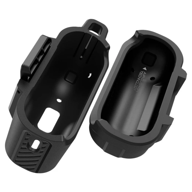 Чохол для навушників Spigen Lock Fit для AirPods Pro 1 | 2 Matte Black (ACS05485)