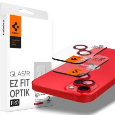 Захисне скло Spigen для камери iPhone 14 | 14 Plus Optik.tR Camera Protector (2 pack) Red (AGL05605)