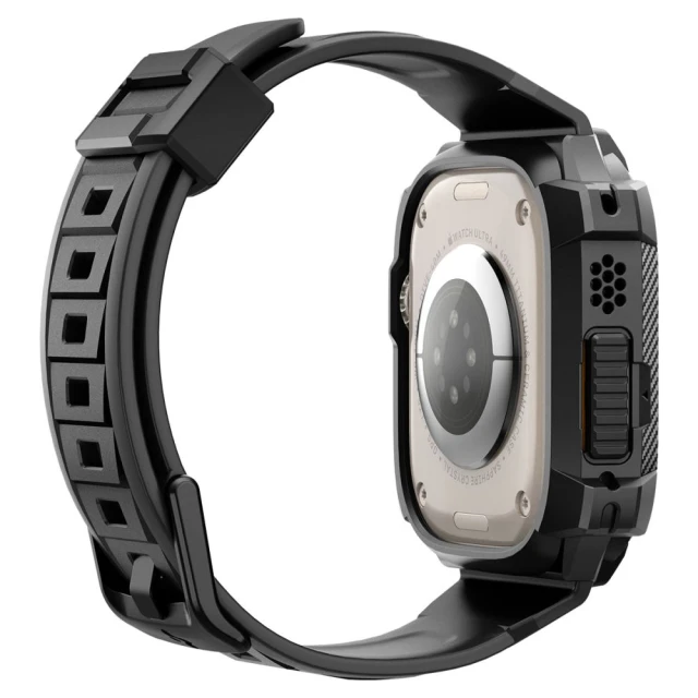 Чохол-ремінець Spigen Rugged Armor Pro Band для Apple Watch Ultra 49 mm Black (ACS05460)
