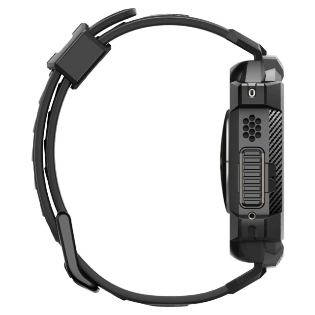 Чохол-ремінець Spigen Rugged Armor Pro Band для Apple Watch Ultra 49 mm Black (ACS05460)