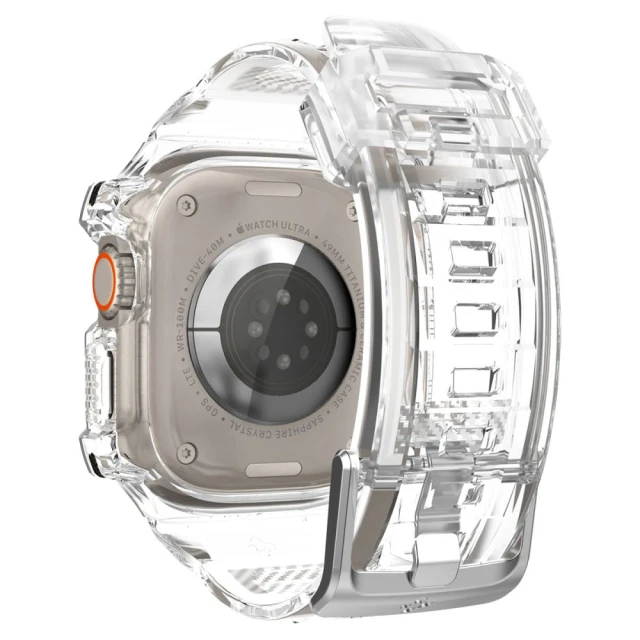 Чохол-ремінець Spigen Rugged Armor Pro Band для Apple Watch Ultra 49 mm Crystal Clear (ACS05461)