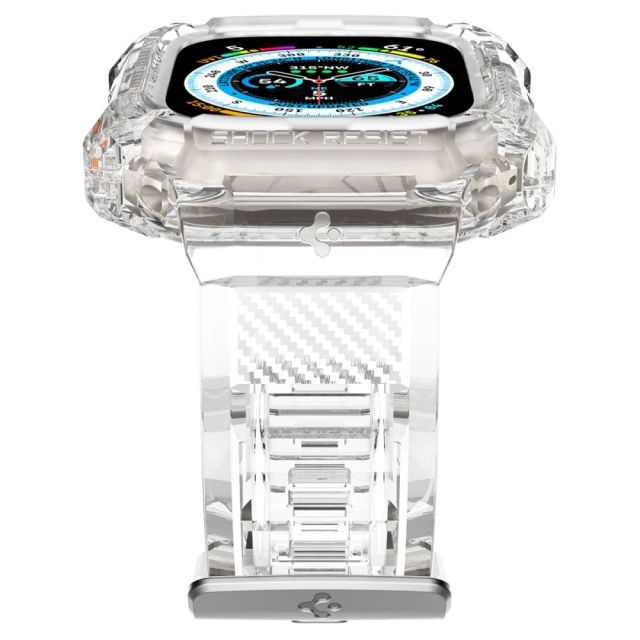 Чохол-ремінець Spigen Rugged Armor Pro Band для Apple Watch Ultra 49 mm Crystal Clear (ACS05461)
