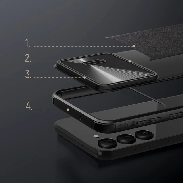 Чохол Nillkin CamShield Leather S для Samsung Galaxy S23 Plus (S916) Black (6902048258204)