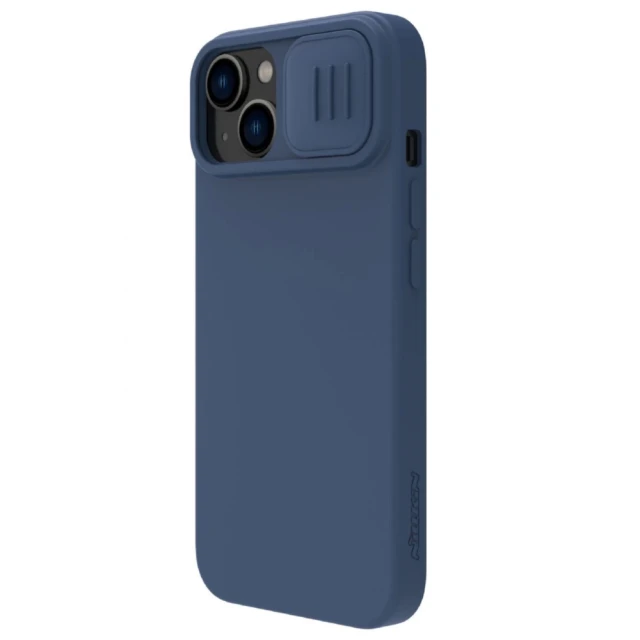 Чохол Nillkin CamShield Silky для iPhone 15 Plus Dark Blue (6902048266476)