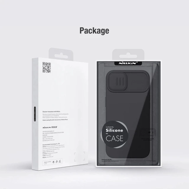 Чохол Nillkin CamShield Silky для iPhone 15 Plus Dark Blue (6902048266476)
