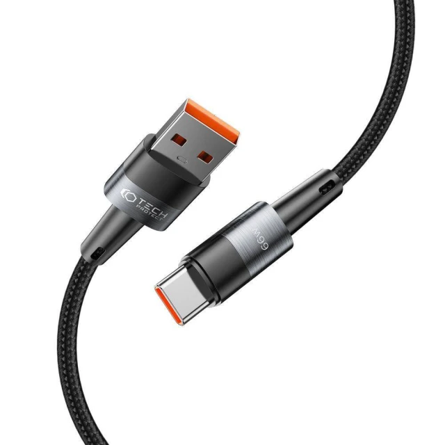 Кабель Tech-Protect Ultraboost USB-A to USB-C 66W 0.5 m Grey (9319456607499)