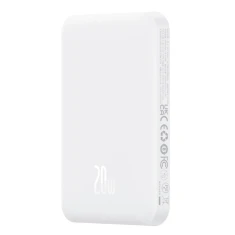 Портативний зарядний пристрій Baseus Magnetic Mini 20W | 7.5W 5000mAh White with USB-C to USB-C Cable with MagSafe (P10022107223-00)