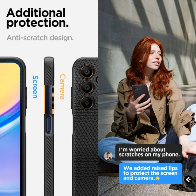 Чохол Spigen Liquid Air для Samsung Galaxy A15 4G | A15 5G Matte Black (ACS07246)