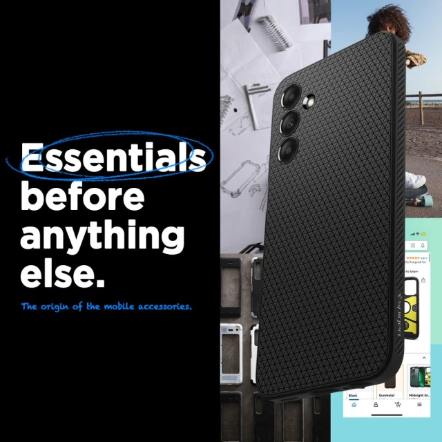 Чохол Spigen Liquid Air для Samsung Galaxy A15 4G | A15 5G Matte Black (ACS07246)