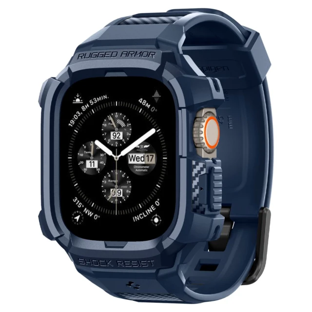Чехол-ремешок Spigen Rugged Armor Pro для Apple Watch Ultra 49 mm Navy Blue (ACS07389)