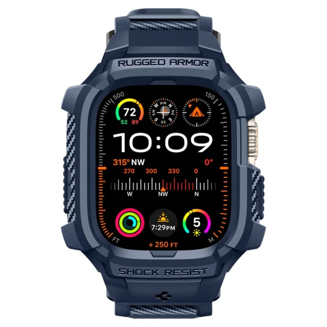 Чехол-ремешок Spigen Rugged Armor Pro для Apple Watch Ultra 49 mm Navy Blue (ACS07389)
