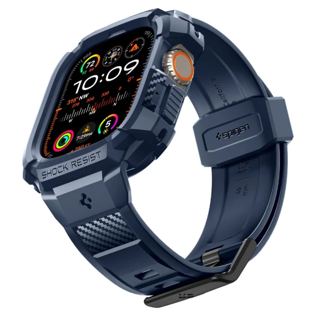 Чехол-ремешок Spigen Rugged Armor Pro для Apple Watch Ultra 49 mm Navy Blue (ACS07389)