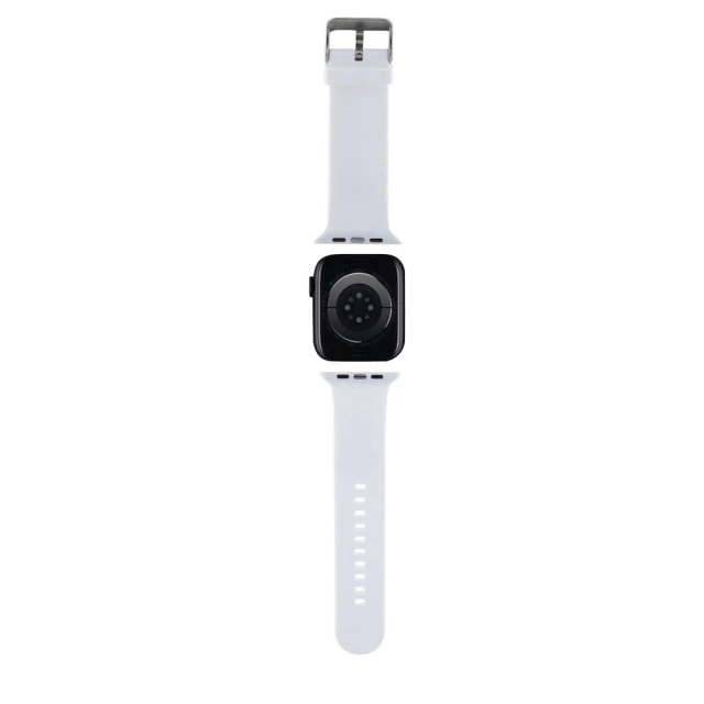 Ремінець Karl Lagerfeld 3D Rubber Karl & Choupette Heads для Apple Watch 42 (10 series) | 41 | 40 | 38 mm White (KLAWMSLKCNH)