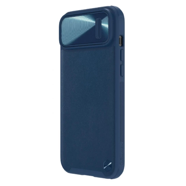 Чохол Nillkin CamShield Leather S для iPhone 14 Plus Blue (6902048249721)