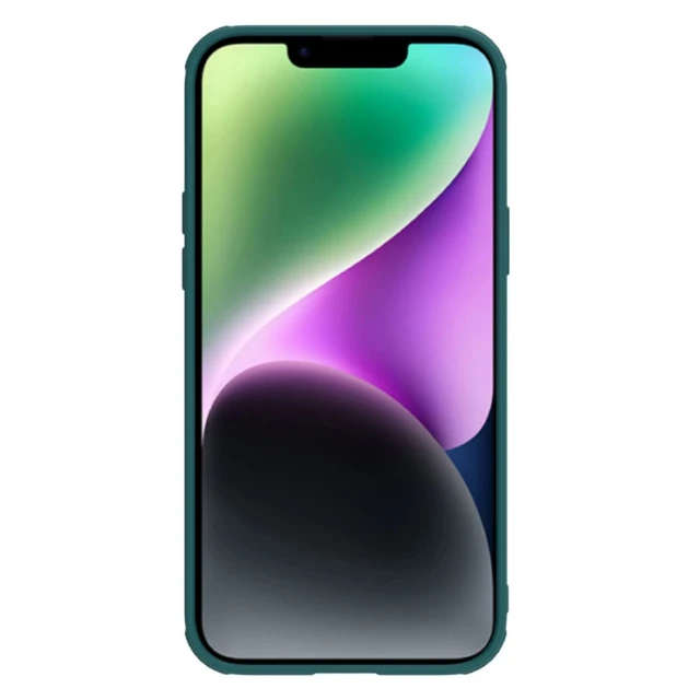 Чехол Nillkin CamShield Leather S для iPhone 14 Plus Green (6902048249738)