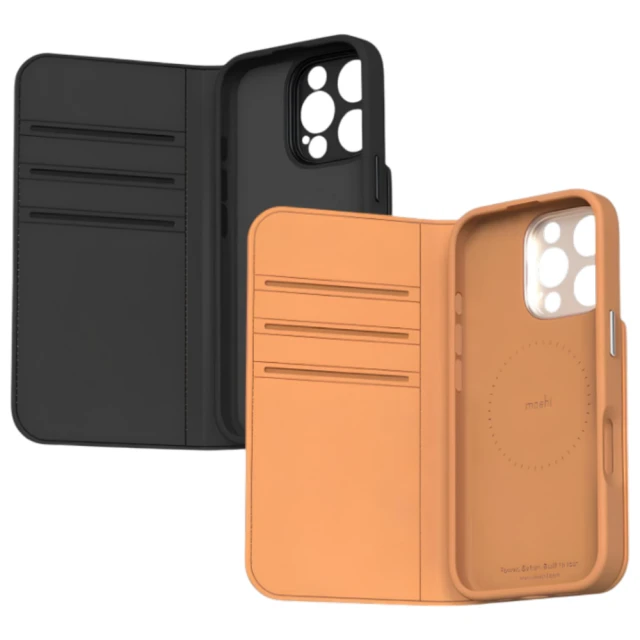 Чохол-книжка Moshi Overture для iPhone 16 Pro Max Charcoal Black with MagSafe (99MO241212)