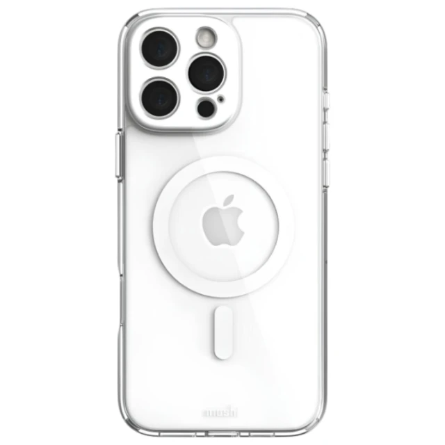 Чохол Moshi iGlaze Slim Hardshell Case для iPhone 16 Pro Max Luna Silver with MagSafe (99MO241014)