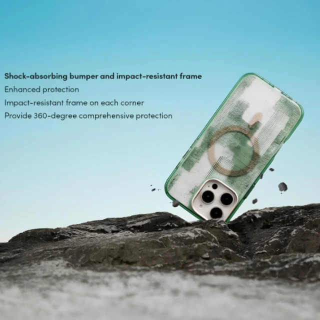 Чохол Moshi iGlaze Hardshell для iPhone 16 Pro Max Mist White with MagSafe (99MO241016)
