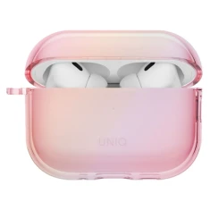 Чохол для навушників UNIQ Hang Case Iridescia для AirPods Pro 3 Pink Prism (UNIQ-AIRPODSPRO3-IRDPPRS)