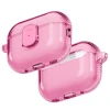 Чохол для навушників UNIQ Lock Case Glase Pro для AirPods Pro 3 Pink (UNIQ-AIRPODSPRO3-GLSPCPNK)