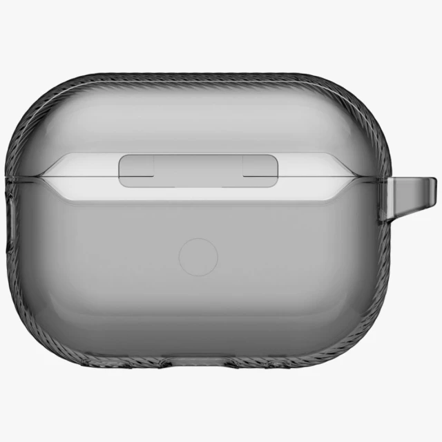 Чохол для навушників UNIQ Lock Case Glase Pro для AirPods Pro 3 Smoke (UNIQ-AIRPODSPRO3-GLSPGSMK)