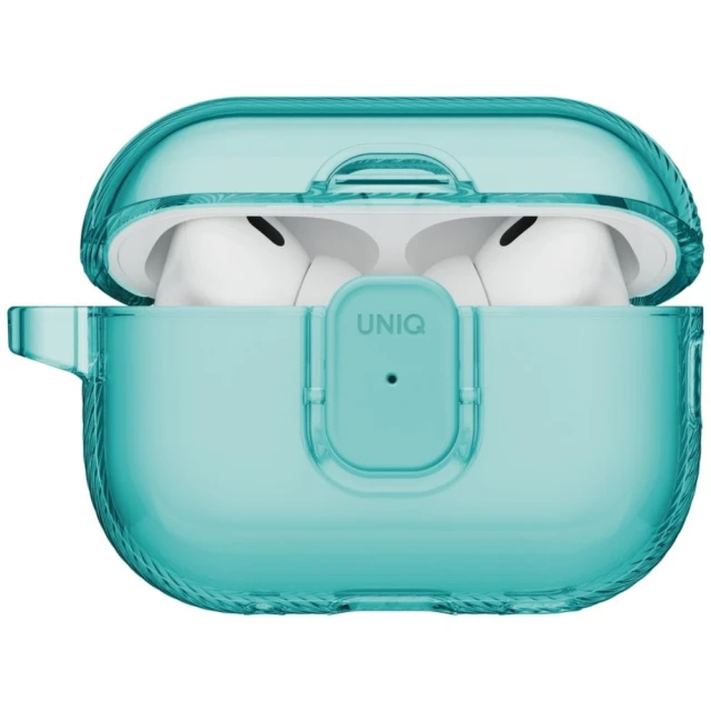 Чохол для навушників UNIQ Lock Case Glase Pro для AirPods Pro 3 Teal (UNIQ-AIRPODSPRO3-GLSPTEAL)
