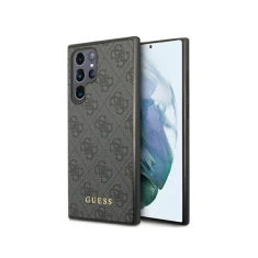 Чохол Guess 4G Metal Gold Logo для Samsung Galaxy S23 Ultra S918 Grey (GUHCS23LG4GFGR)