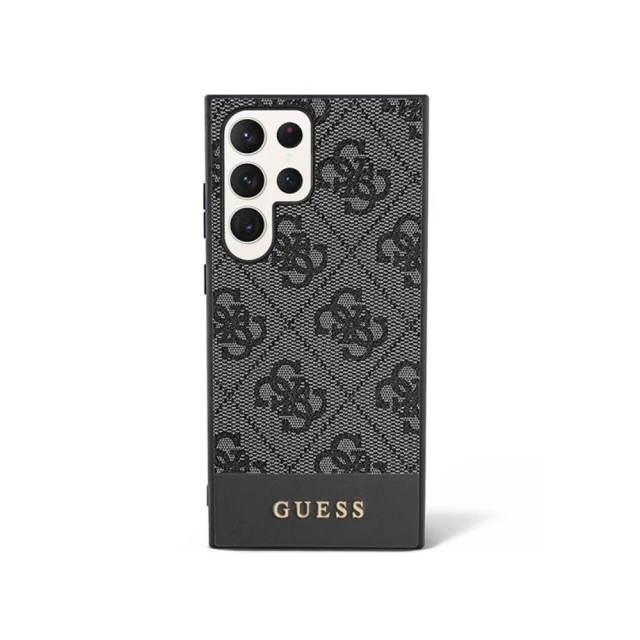 Чохол Guess 4G Stripe Collection для Samsung Galaxy S23 Ultra S918 Black (GUHCS23LG4GLGR)