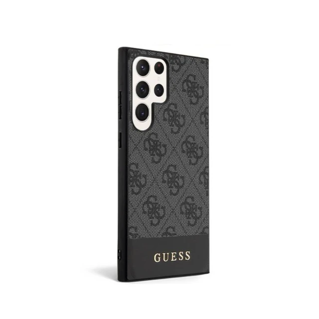 Чохол Guess 4G Stripe Collection для Samsung Galaxy S23 Ultra S918 Black (GUHCS23LG4GLGR)