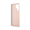 Чохол Guess Silicone Script Metal Logo для Samsung Galaxy S23 Ultra S918 Pink (GUHCS23LLSLMGPP)