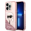 Чохол Karl Lagerfeld Glitter Karl Head для iPhone 14 Pro Pink (KLHCP14LLNKHCP)