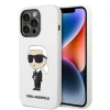 Чохол Karl Lagerfeld Silicone Ikonik для iPhone 14 Pro White (KLHCP14LSNIKBCH)