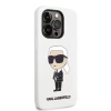 Чохол Karl Lagerfeld Silicone Ikonik для iPhone 14 Pro White (KLHCP14LSNIKBCH)